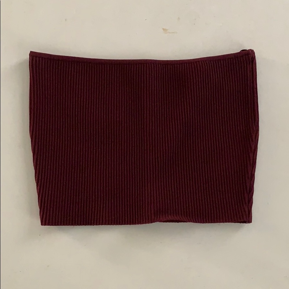 Maroon tube top